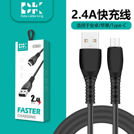 Nylon tressé de haute qualité 1m 2m USB câble de données chargeur câble de données de charge rapide câble Micro USB pour câble iPhone