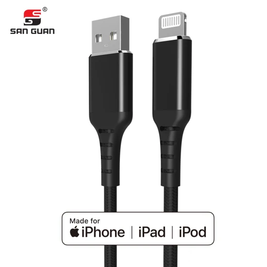 Câble de données câble USB de chargement Original C189 certifié Mfi câble USB a vers Lightning avec nylon tressé fabriqué pour iPhone/iPad/iPod